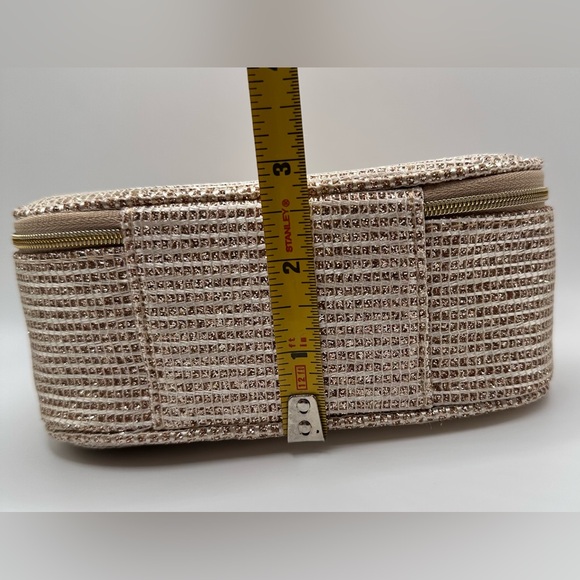 DIOR Holiday 2025 Golden Glittering Woven Makeup Bag NEW! - Picture 10 of 10